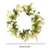 Spring Wreath Artificial Daisys Wreath with Flower Summer Wreath for Front Door Wall Window Party Festival Wedding Decors