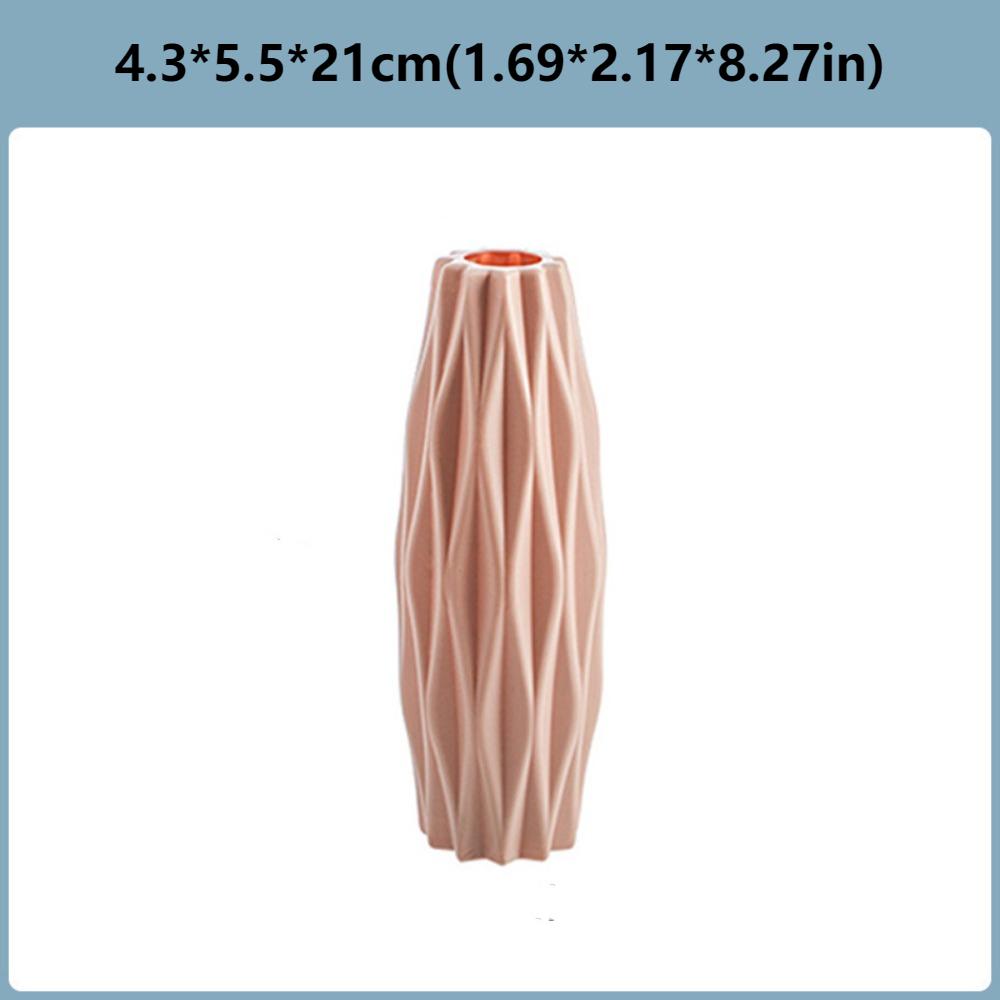 Creative Nordic Flower Vase Durable Flower Bottle Ins Plastic Flower Pot Home Decoration