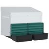Chicken Nest Box 2 Compartments Wall Mounted Galvanized Steel