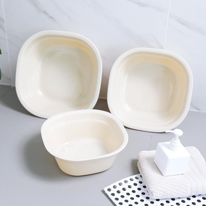 Квадратная утолщенная пластиковая раковина, большая бытовая раковина для овощей, умывальник, детская раковина для ног, маленькая раковина, умывальник