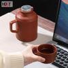 Premium Zisha Purple Clay Stewing Teapot & Teacup Set