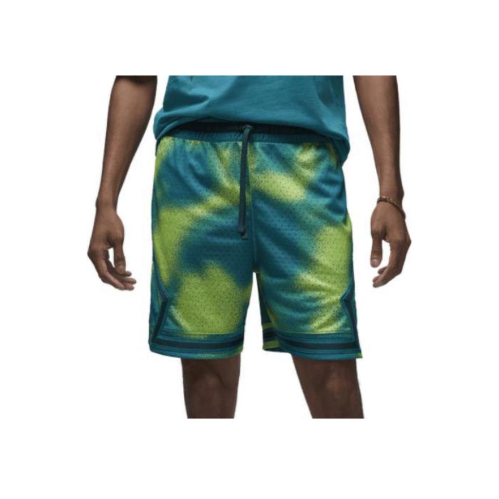 Jordan Dri-Fit Sport Logo Вышитый буквенный принт Tie-Dye Дышащие шорты на шнурке Мужские шорты цвета бирюзы FB7576-336