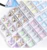Crystal 3D Colorful Glitter Rhinestone Triangles for DIY Shoes Ornaments