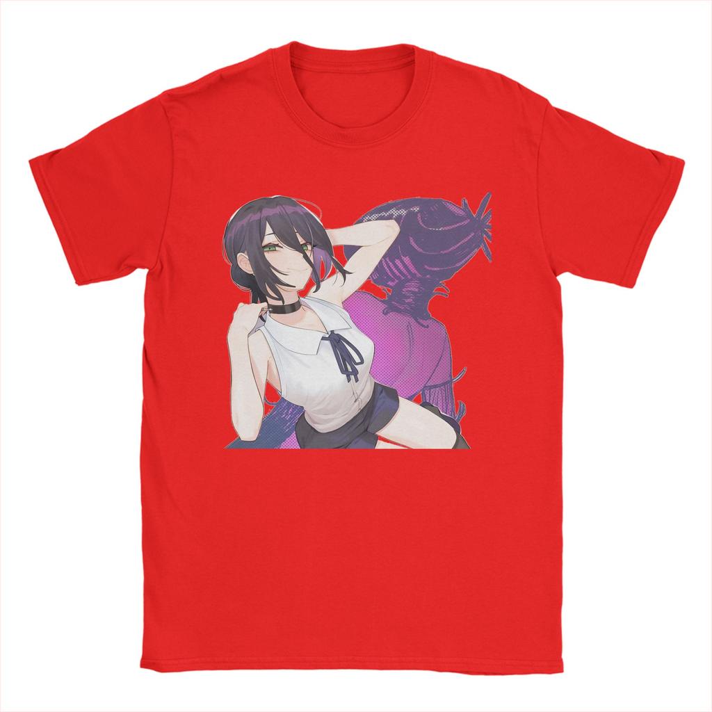 Chainsaw Man Reze T Shirt  Novelty T Shirts Short Sleeve Y2K Funny Tshirt Summer 100 Cotton Crew Neck Plus Size Top Tees