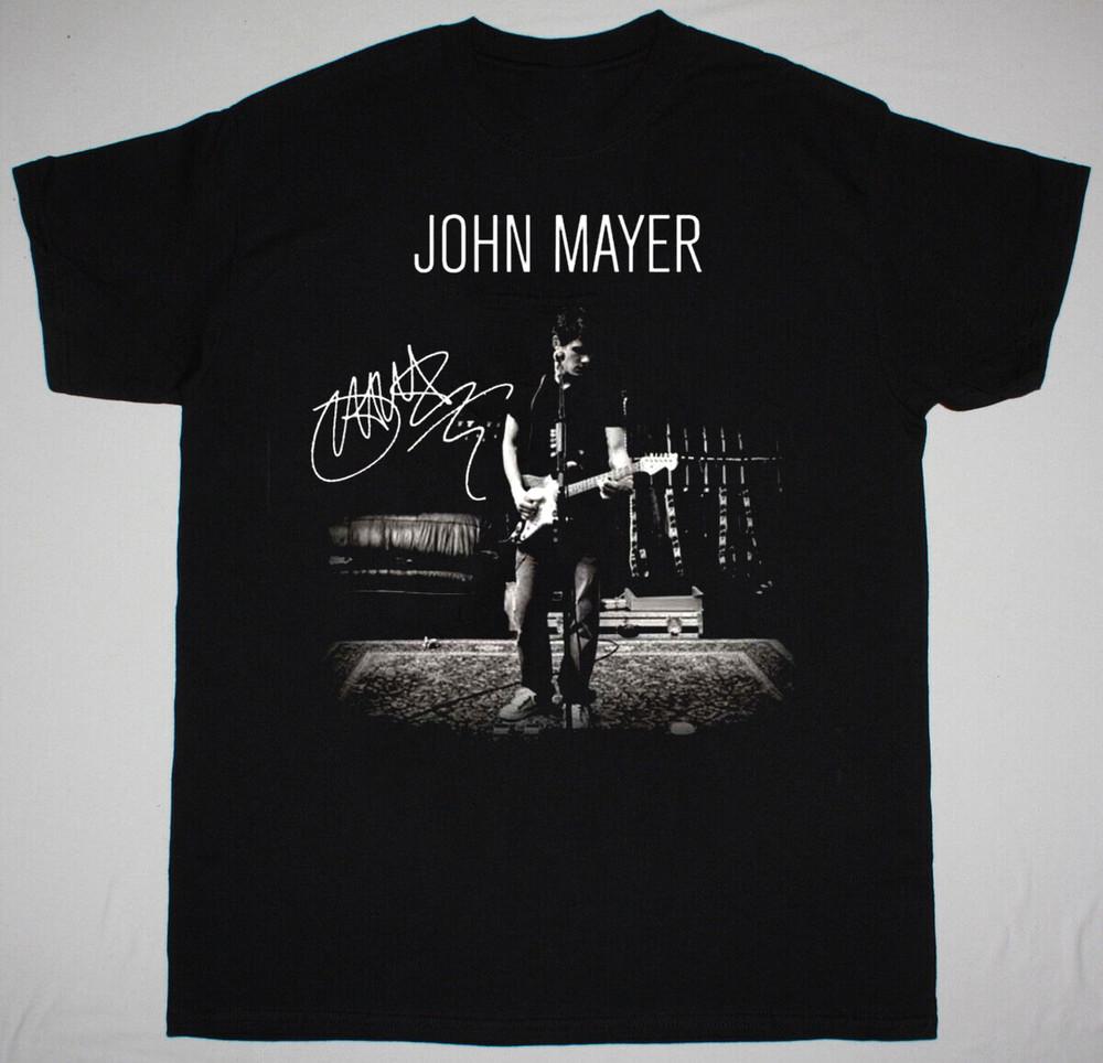 Pink Guitar John Mayer Solo Tour 2023 Black All Size Shirt UR790