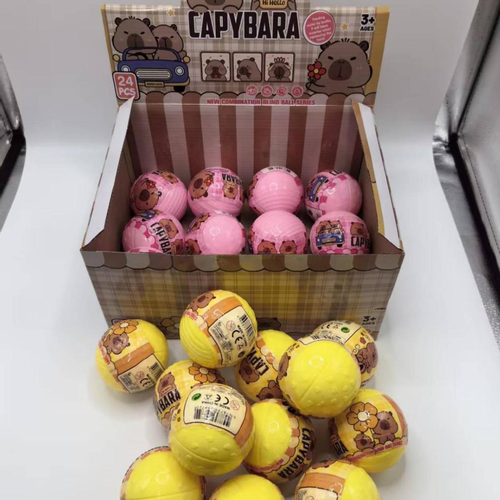 Брелок Капибара и Набор Сюрпризов в Слепых Коробках – Детские Украшения в Стиле Автомата с Призами, Гашапона и Лотереи