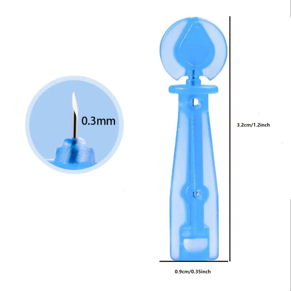 50 шт. одноразовых игл для удаления черных точек, инструмент для удаления черных точек и чистки лица, иглы из нержавеющей стали