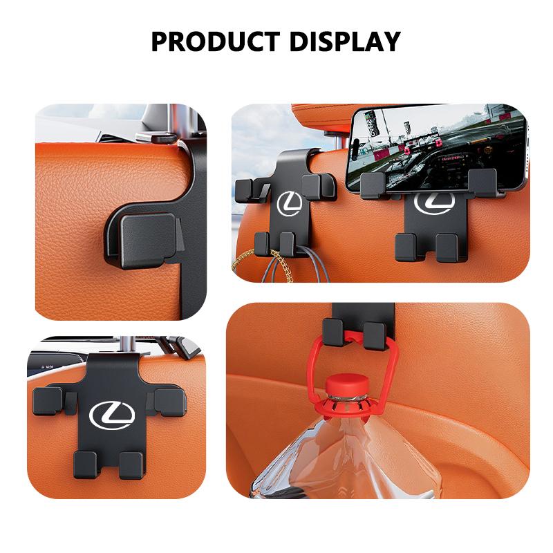 CKU5 For Lexus Car Interior Seat Hook Sundry Storage Holder Accessories CT ES GS NX IS250 RX350 IS200 LX570 UX250h CT200h