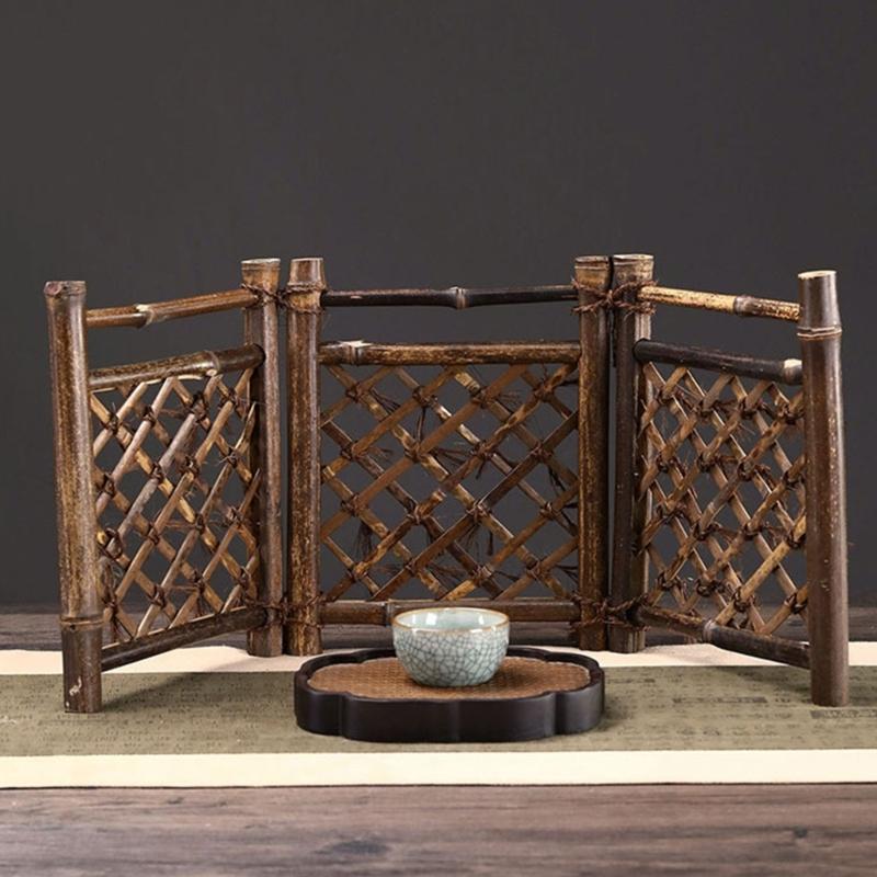 Бамбуковый Сад Фей Забор Миниатюрные Аксессуары для Сада Фей Деревянный Декоративный Заборчик для Кукольных Домиков Аксессуары