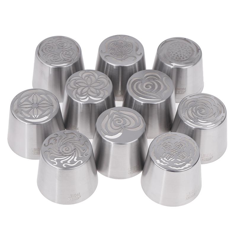 1Pc Stainless Steel Russian Piping Tips Cake Icing Frosting Nozzles Cream Tip For Cupcake Decoration Diy Kitchen Baking Tool