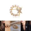 Exquisite Rhinestone And Pearl Butterfly Chest Flower Brooch For Women Korean Fashion Statement Piece