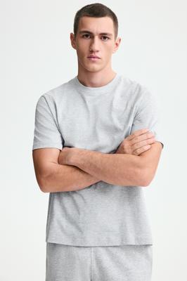 Футболка HM Regular Fit, цвет серый меланж