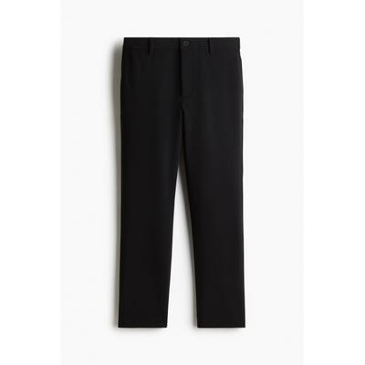 Укороченные брюки HM Slim Fit, черные