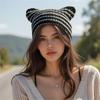 Вязаная шапка «Маленький дьявол» Женская осенне-зимняя шапка Милые ушки Вязаная шапка для разных возрастов