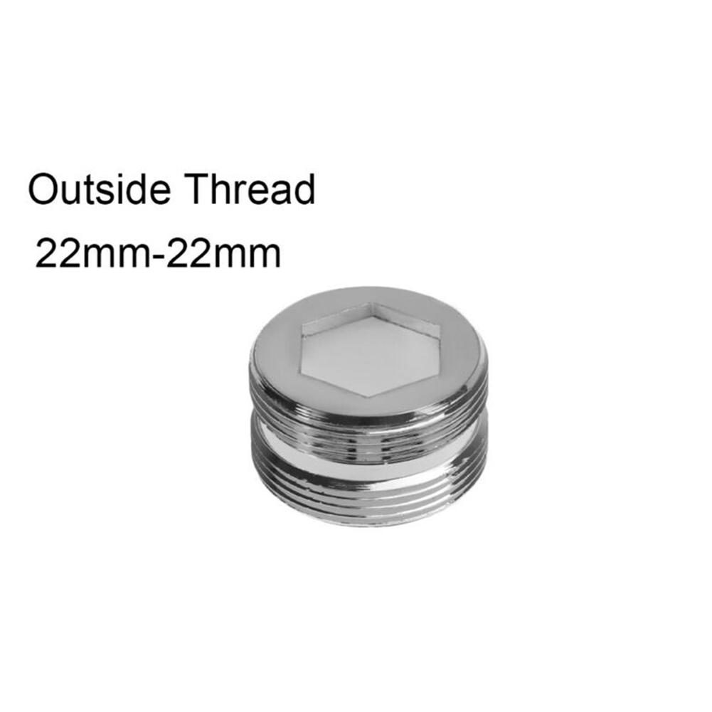 Faucet Adaptor Tap Aerator Connector +2 Gasket Brass Easy To Install Kitchen