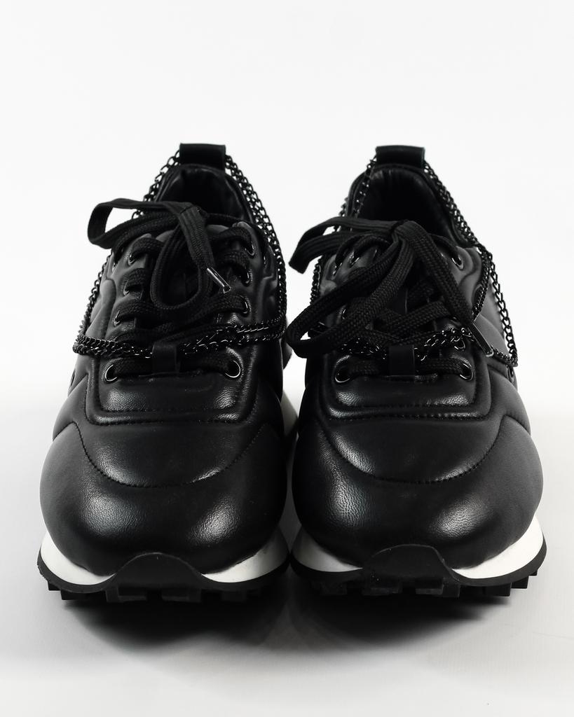 Кроссовки с цепью Tucino 5835 36 Черные кожа