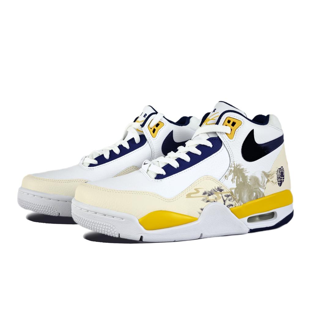 Nike Flight Legacy Десять тысяч скачущих лошадей Износостойкие Винтажные Баскетбольные Кроссовки Унисекс BQ4212-102(Команда1063-)