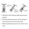 2 / 3 / 4 / 6 / 8 Inch Two Claw Puller Separate Lifting Device Pull Bearing Mechanic Hand Tools for Bearing Maintenance