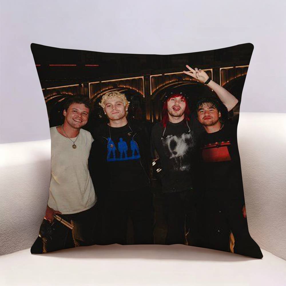 SOS SSeconds of Summer Doublesided print Pillow Case for Sofa Living Room Home office Decor Protective Cover