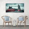 Three Piece Picture Canvas Print London Bus Big Ben