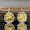 Брелок-украшение в виде монеты 2026 Зодиак Лошадь Золотой цвет Памятная медаль Год Лошади Маленький подарок Металлические изделия Сувенир