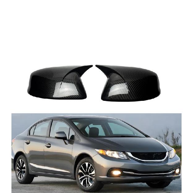 Car Rearview Side Mirror Cover Fit For Honda Civic Sedan 9th FB 2012 2013 2014 2015 Wing Cap Rear View Case Trim
