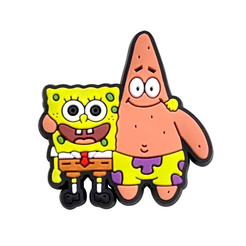 SpongeBob Croc Charms: 20 DIY Soft Rubber Shoe Accessories & PVC Buckle Ornaments