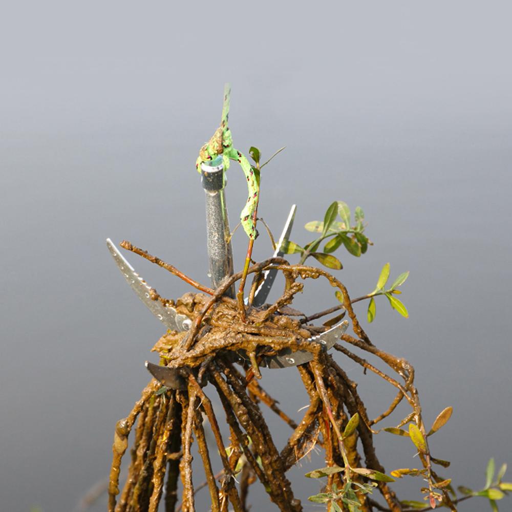 Складной 4-лапый якорь Коса Машина для резки водных растений Травы Острый нож Садовые инструменты Рыболовные аксессуары Снасти Новый