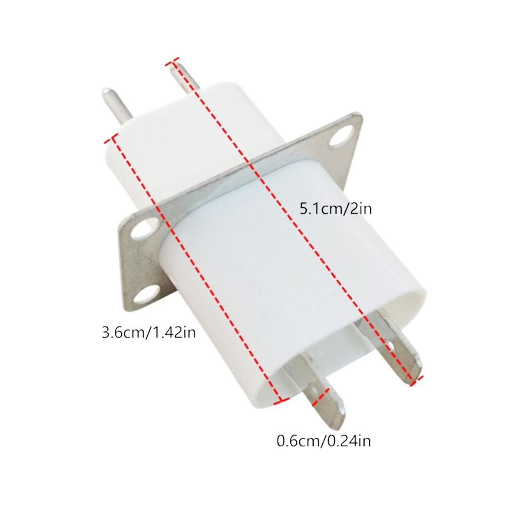 Упаковка из 20 штук Магнетронные штыревые разъемы для микроволновой печи Запасные части Набор для ремонта микроволновой печи Магнетронный штекер для микроволновой печи