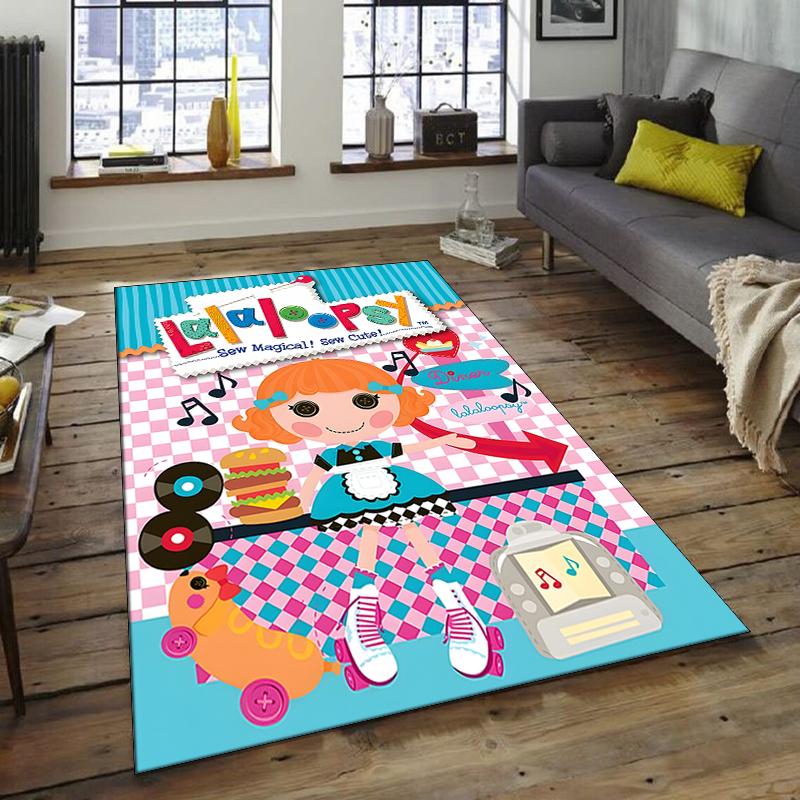 1pc Lalaloopsy1 Design Area Rug - Non-Slip, Soft & Cozy Floor Mat for Living Room, Bedroom, Office - Indoor/Outdoor Decorative Carpet