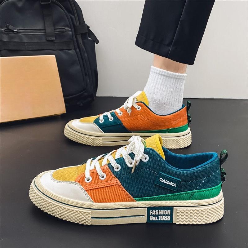 Fashion Lightweight Man Shoe Miked Colour Korean Style Casual Shoes for Men Classic Original Common Size 44 Luxury Sale Deals Sneakers