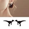 4 Pairs Dinosaur Studs Earrings Creative Ear Accessory Animal Ear Studs Suitable for Teens and Youthful Fashion Lovers