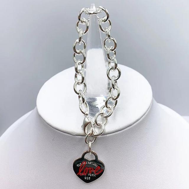 S925 Sterling Silver Love Heart Bracelet, Classic Fashion Style, High Quality Jewelry, Original 1:1, Birthday Gift