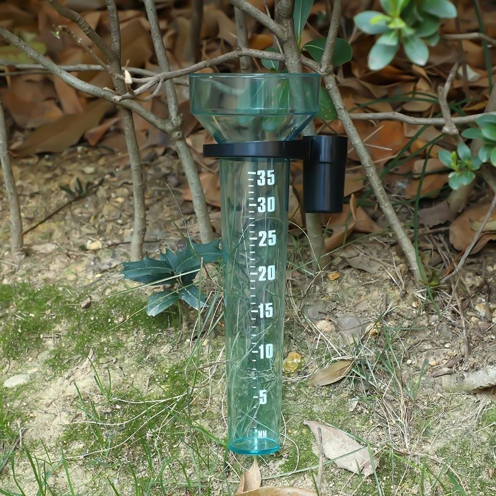 Transparent Gardening Rainwater Meter Plastic Lawn Rainfall Gauge Farm Rain Gauge Outdoor