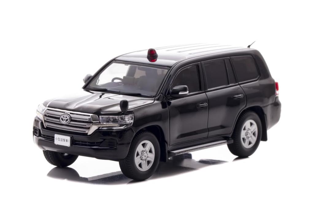 Металлическая модель автомобиля RAI'S в масштабе 1/43: Toyota Land Cruiser GX (URJ202) 2017, Штаб-квартира полиции, Департамент безопасности, Мобильное подразделение, Малый патрульный автомобиль H74