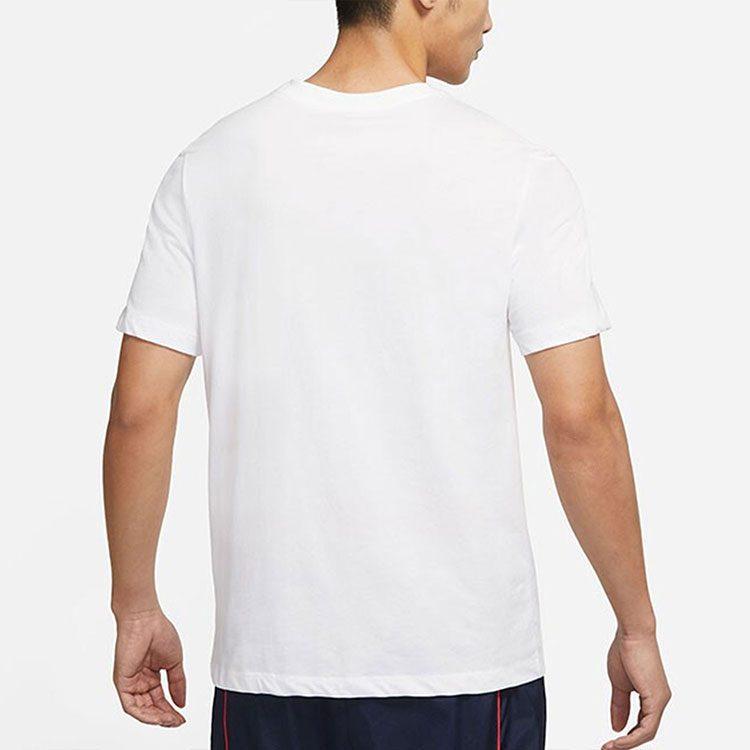 Nike T Shirts Men's White Crew Neck Moderate DV1215-100
