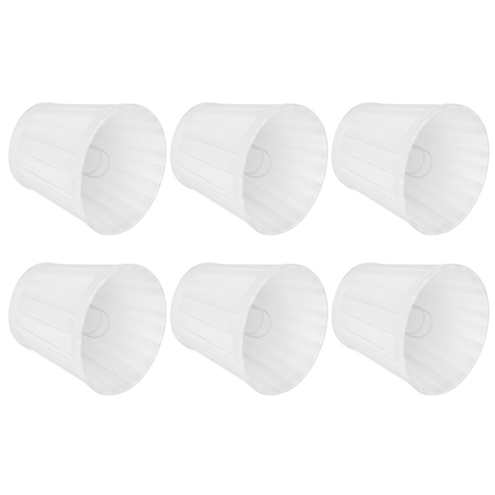 6PCS Fabric Chandelier Lampshade Clip On Pleated Lamp Shade Table Lamp