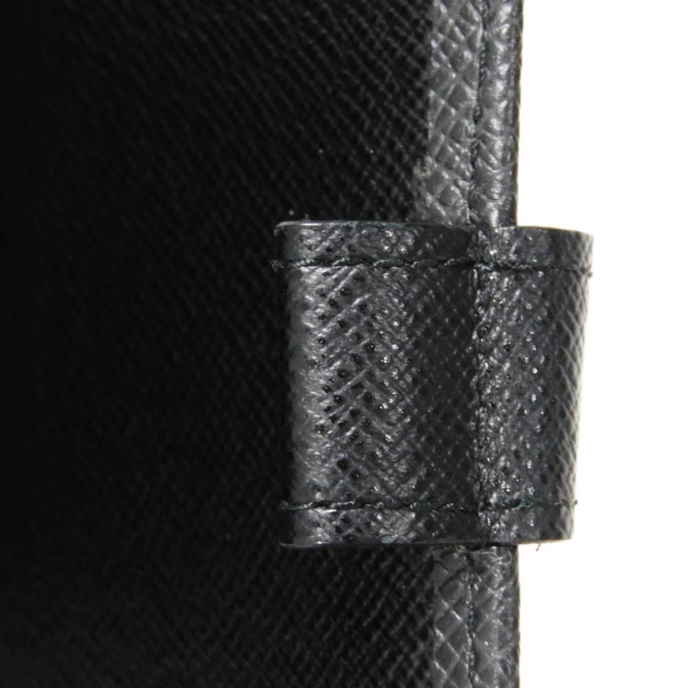 Б/у 12564 Agenda PM R20426 8001 LV логотип темно-серый ежедневник с 6-дырочным кардхолдером Vuitton Taiga Ardoise Мужской от