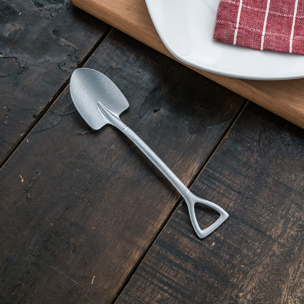Винтажная ложка-черпак из нержавеющей стали M Сделано в Японии VINTAGEINOX Кафе Ресторан Кемпинг на открытом воздухе Нержавеющая сталь Обработка старения Небьющаяся Можно мыть в посудомоечной машине