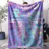 Pastel Cityscape Throw Soft Flannel AC Blanket Lightweight Summer Nap Throw Cozy  Blanket for Sofa Bed Travel Home