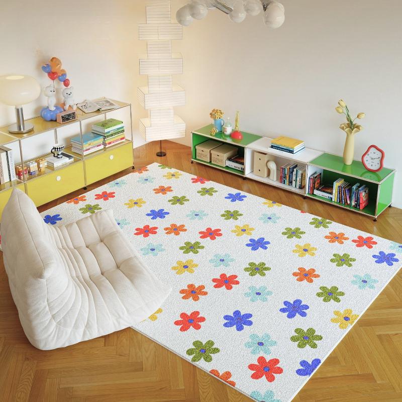 Dopamine Color Bedroom Decor Girl Carpet Large Area Carpets for Living Room Fluffy Soft Lounge Floor Mat Thick Plush Bedside Rug