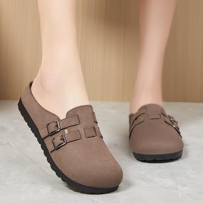 Обувь женская летняя новая универсальная ленивая обувь повседневные туфли-шлепанцы с закрытой пяткой корейская версия на толстой подошве полузакрытые босоножки женская обувь