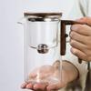 600/800ML Glass Teapot Water Separation Inner Container One Click Magnetic Switch Tea Pot with Wooden Handle Household Teaware