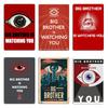 Big Brother Is Watching You Metal Sign Club Mural Wall Decor Customize 1984 Big Brother Tin Sign Poster