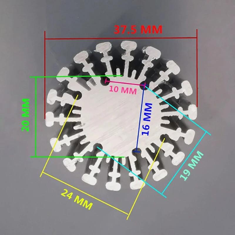 High Power LED COB Radiator Heatsink Sunflower Solid round Alloy Aluminum 25-67MM Diameter for Heat Dissipation