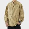 American Cityboy Loose Trend Long-Sleeve Work Shirt: Men's Casual Spring/Autumn Jacket
