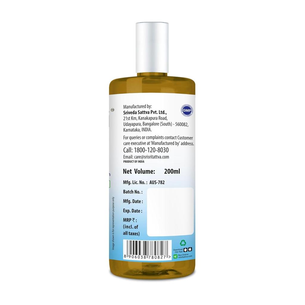 Sri Sri Tattva Body Oil 200ml X Pack of 5 Cooling Herbal Massage Oil for Smooth Skin