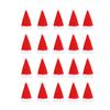 20Pcs Mini Santa Hats Christmas Miniature Ornaments for DIY Crafts Holiday Knife Fork Tableware Wine Bottle Decoration