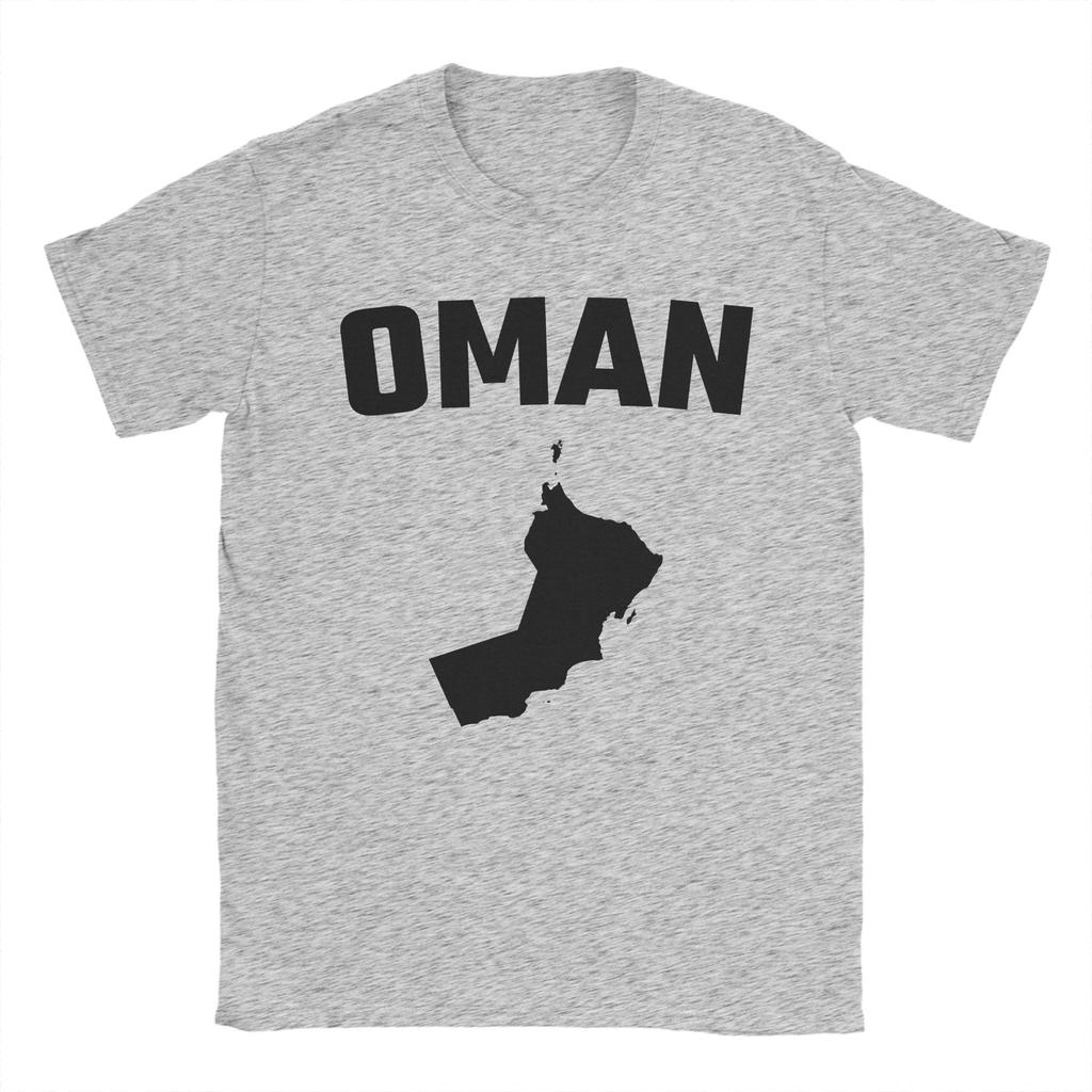 Oversized TShirt Summer Oman Map Silhouette T Shirts Modern Minimalist Oman Pride Cotton Tee Shirt for Men Short Sleeve Tops