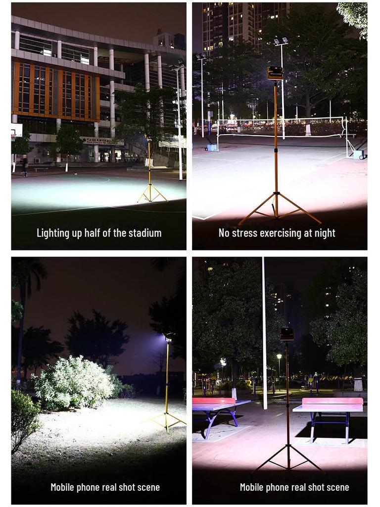 Portable Super Bright LED Rechargeable Floodlight for Home, Outdoor, and Camping